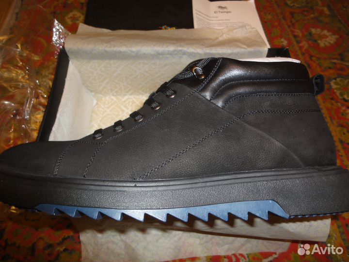 Ботинки зимние El Tempo,черные,нубук/байка,новые