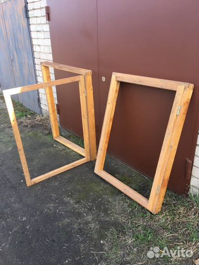 Рамы деревянные со стёклами