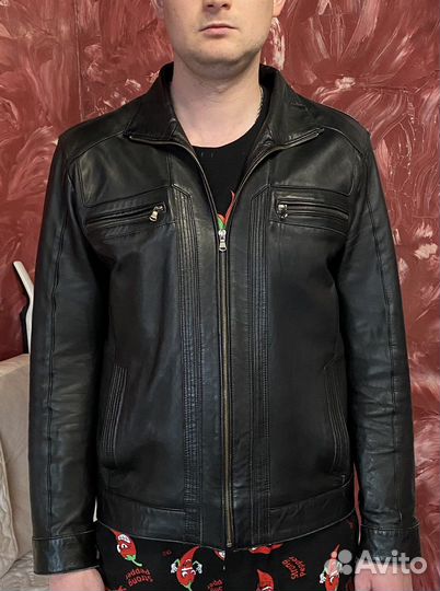 Кожаная куртка мужская