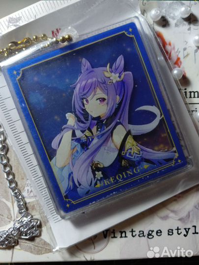 Двойные акриловые брелки геншин импакт