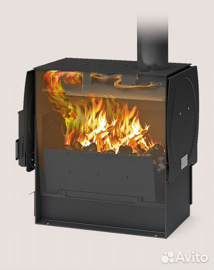 Печь отопительная 8 мм Локомотивъ 200 (до 200 м3)