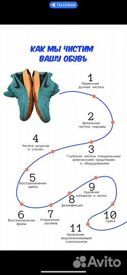 Чистка восстановление обуви
