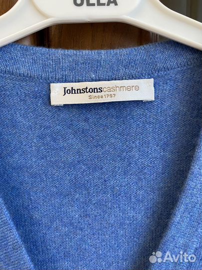 Кардиган Johnstons Шотландия 100% кашемир