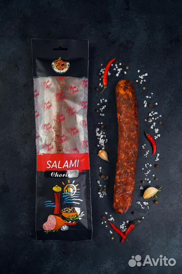 Салями Чоризо итальянская колбаса оптом от 10 кг