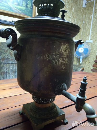 Самовар на дровах старинный
