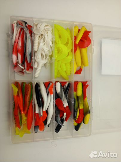 Силиконовые приманки, набор