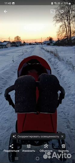 Муфта варежки на коляску