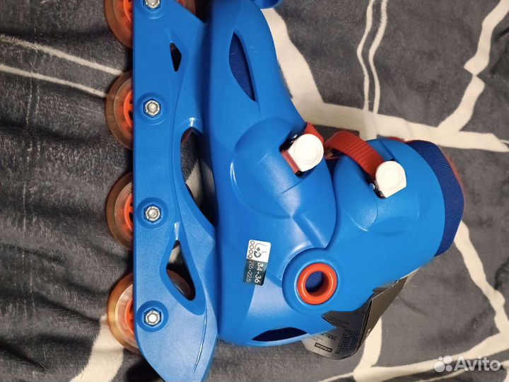 Ролики раздвижные+ шлем, всё новое