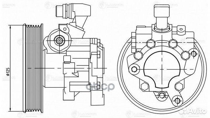 Насос гур MB W202/W210 95- LPS1508 luzar