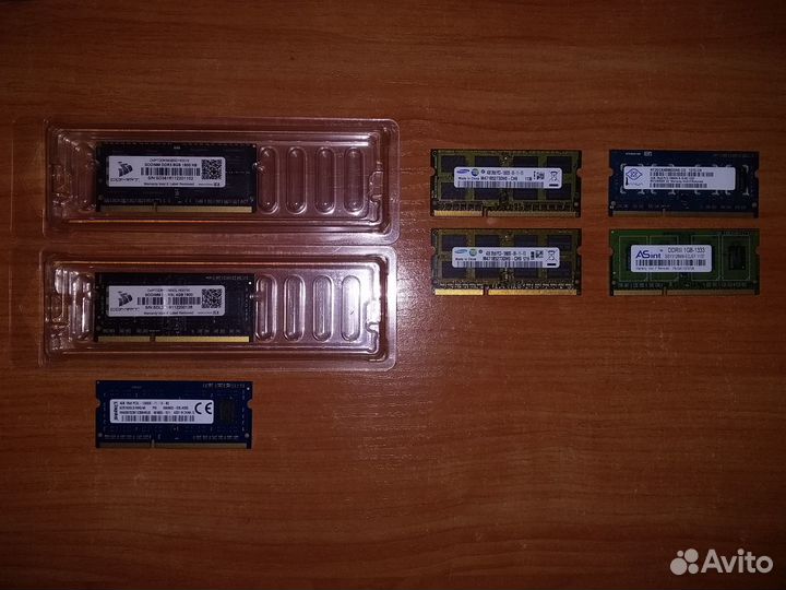 Озу Ddr 3/Ddr 4/ 1Gb/2Gb/4Gb/8Gb