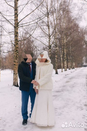 Свадебная шубка 46