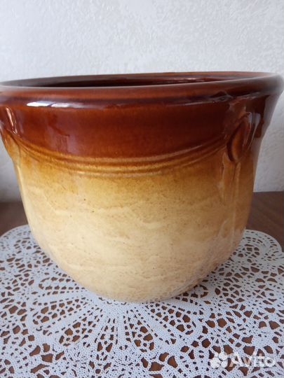 Керамический горшок кашпо для цветов