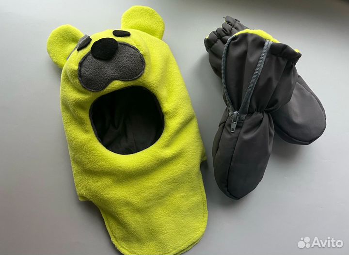 Шапка шлем флис