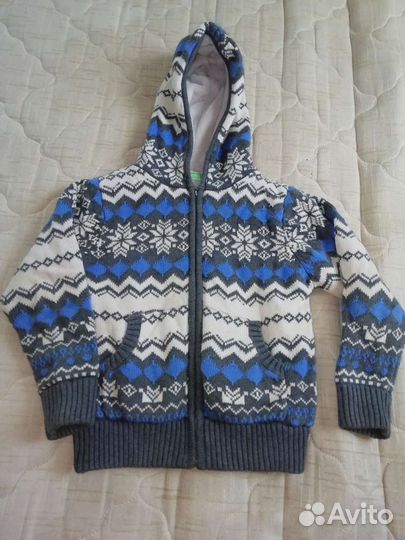 Кофта.куртка детская тёплая 116-122