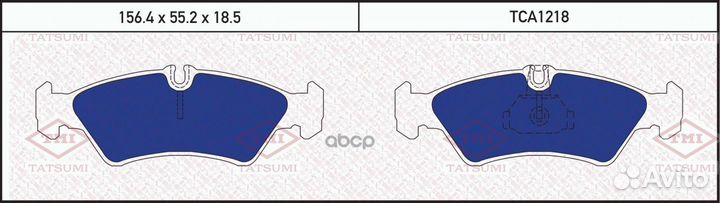 Колодки тормозные дисковые задние TCA1218 tatsumi