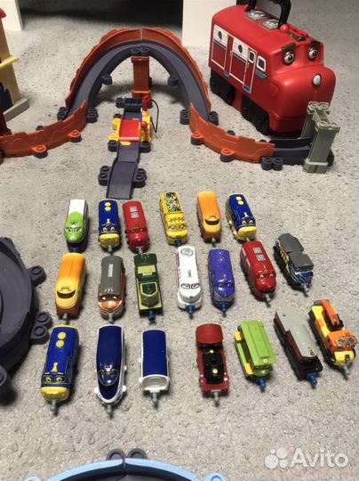 Большой набор дорога паровозики Чаггингтон