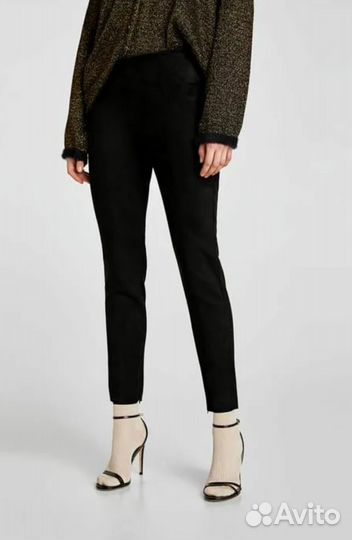 Леггинсы zara замша XS