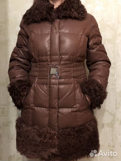 Куртка теплая натуральный мех женская