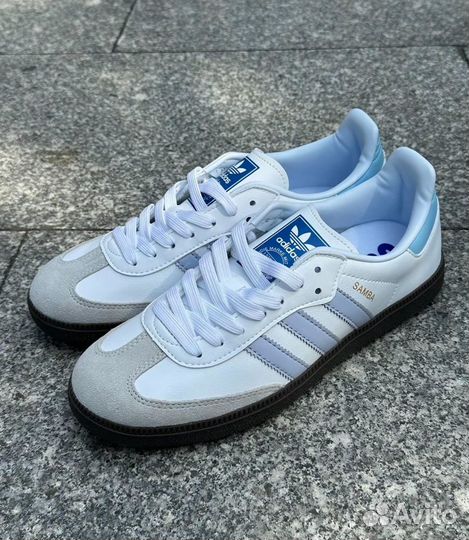 Adidas samba og halo blue