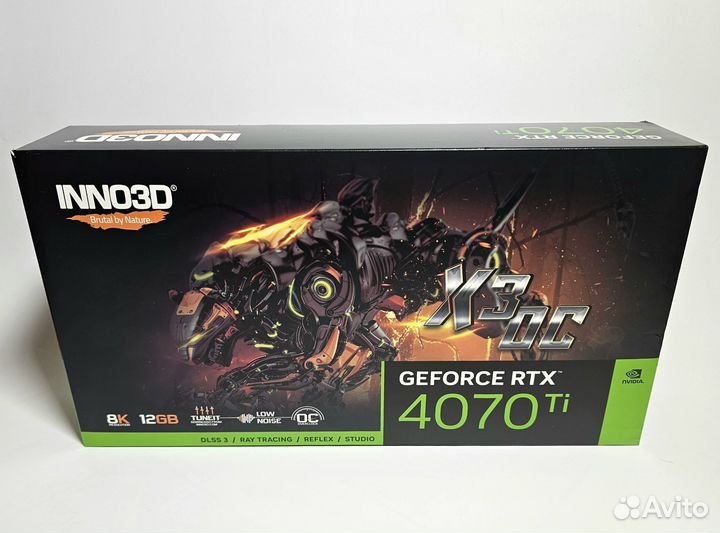 Видеокарта Inno3d Geforce RTX 4070 ti x3 oc 12 gb