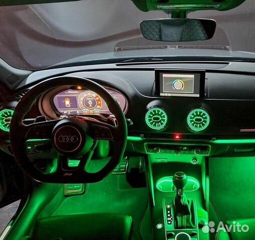 Подсветка салона Audi A3 32 цвета
