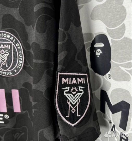 Футболки bape x Inter Miami Черные Белые 99