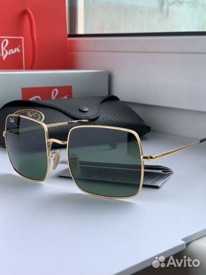 Очки ray ban square зеленые