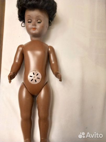 Кукла целлулоид чернокожая в ремонт
