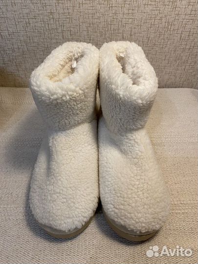 Угги полусапожки из меха H&M новые