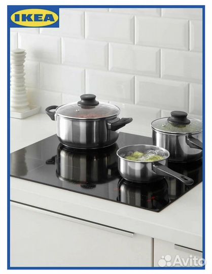 Новый набор икеа: ковши 0,9л и 1,7л и катрюля 2,8л