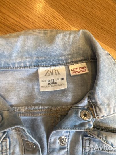 Джинсовый комбинезон zara