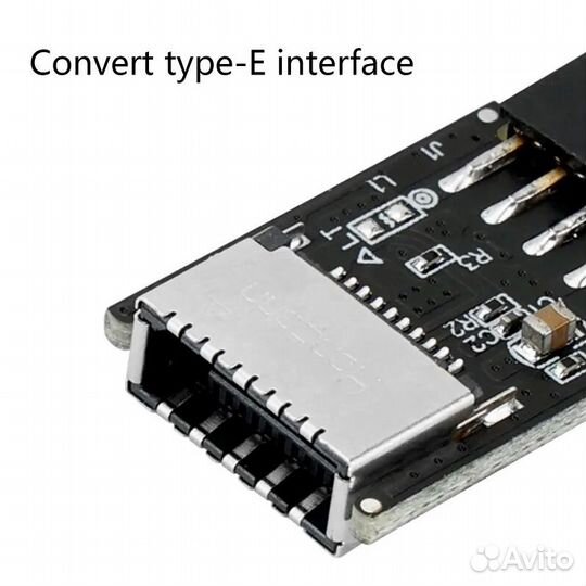 Переходник с USB 2.0 мама на USB 3.1 type E мама