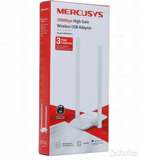 Wi-Fi адаптер Mercusys MW300UH