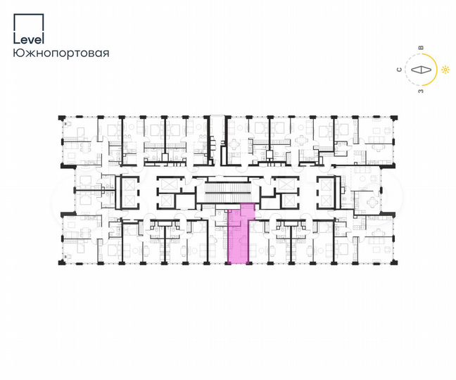 Квартира-студия, 23,4 м², 18/68 эт.