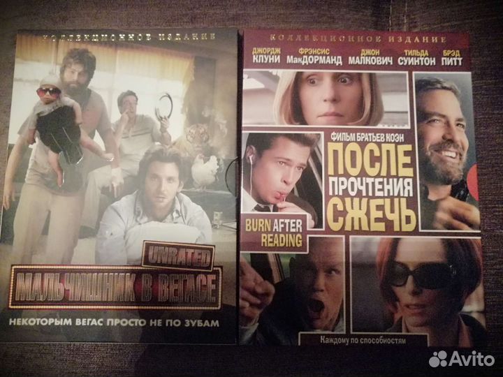 Фильмы на dvd и бокс для хранения dvd