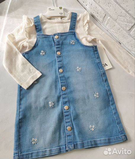 Оптовый Мини-лот на девочку 86-92 hm, Zara 9 шт