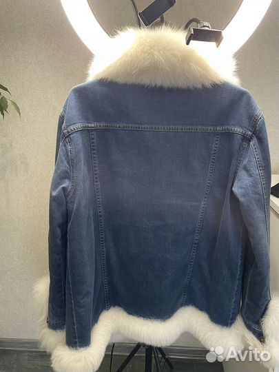Стильная джинсовка с мехом