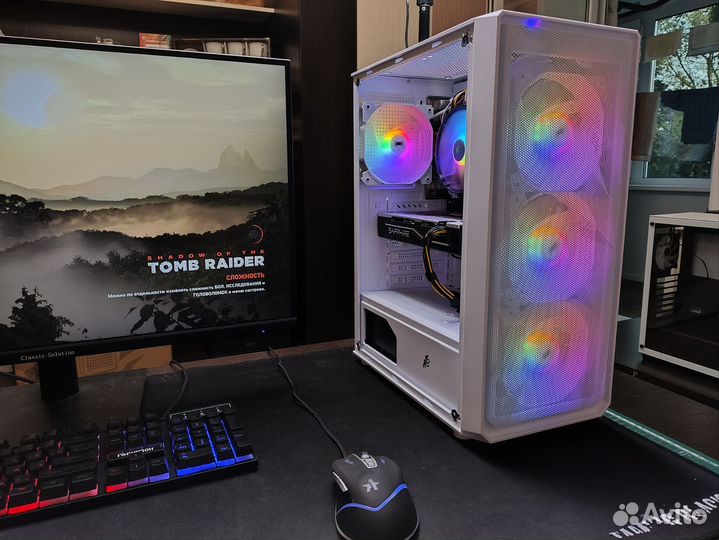 Для игр и учёбы Ryzen5 2600+ RX570 8Gb+2X8Gb