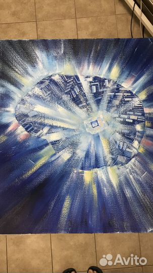 Картина бриллиантовый разум Холст масло разм 60/60