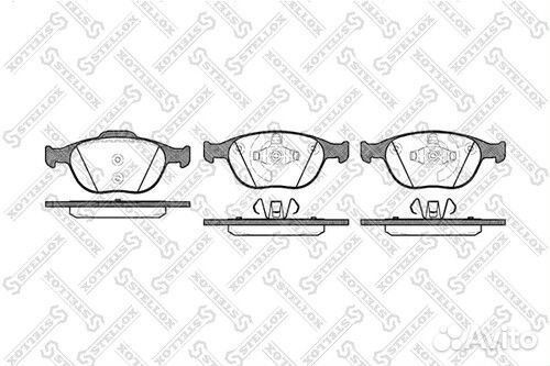 Колодки тормозные дисковые передние Stellox 995 00