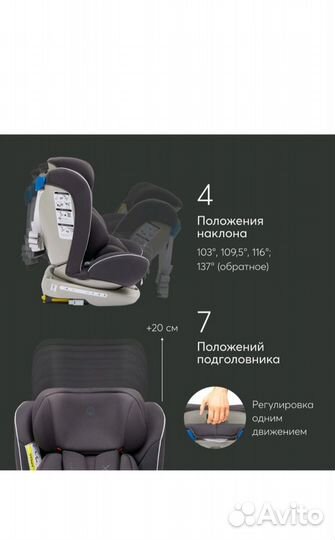 Автокресло Happy Baby Unix группы 0+/1/2/3, isofix