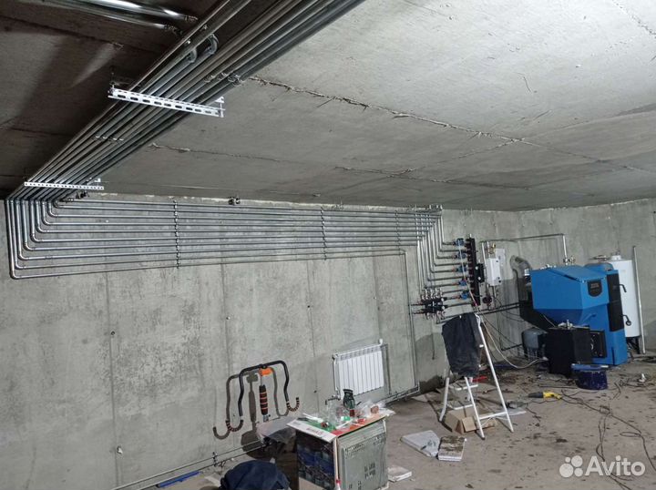 Монтаж отопления, тёплый пол, zota, ремонт котла