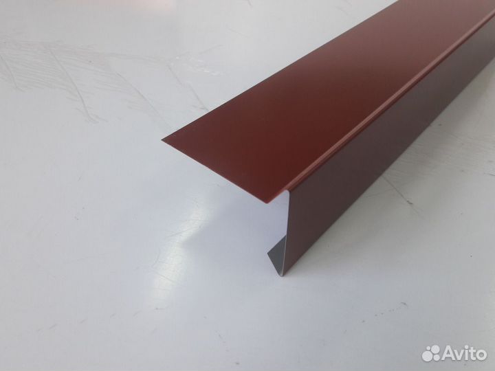 Планка торцевая для м/кровли 80*25*70*20 RAL 3009