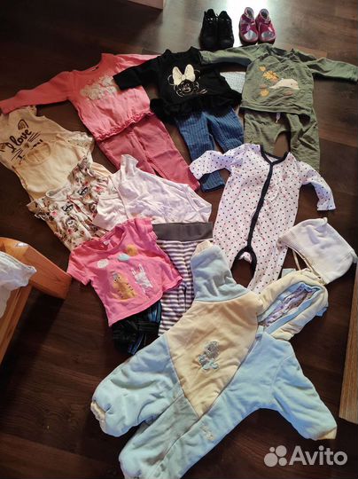 Пакет вещей на девочку 68,74-80
