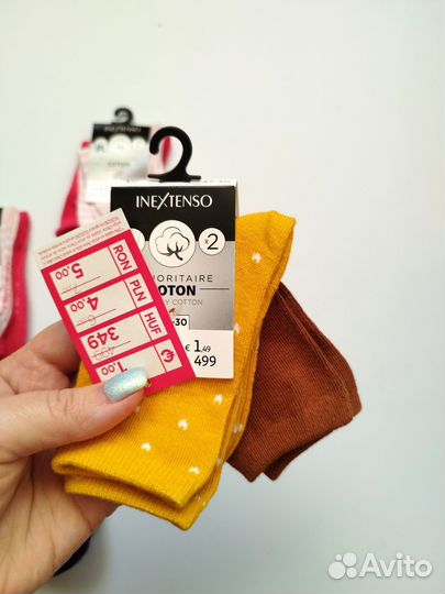 Носки для девочки 27-30 2 пары в упаковке