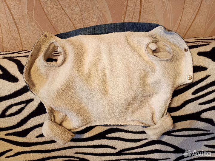 Джинсовая одежда для маленьких собак зимняя