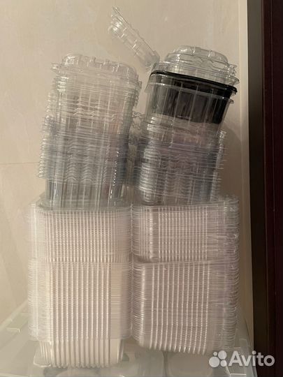 Контейнеры пластиковые прозрачные