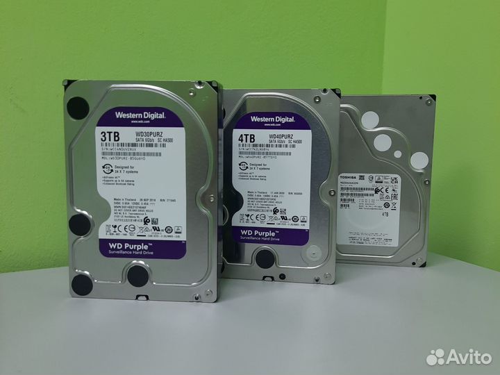 Жёсткие диски 1-2-3-4-6Tb