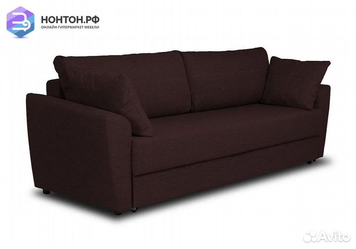 Диван еврокнижка Мюнхен кофейный