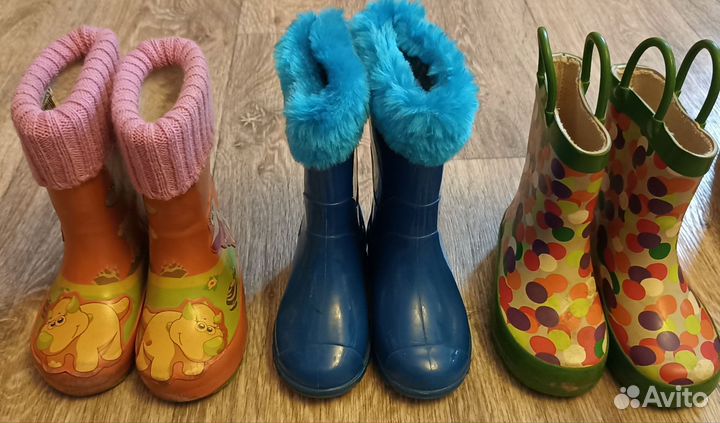 Резиновые сапоги 21-25 размеры